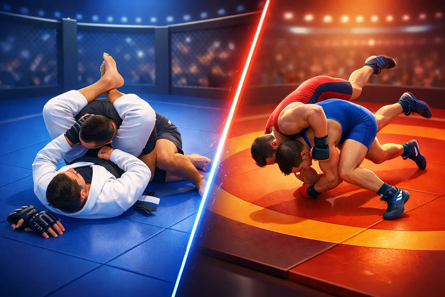 BJJ Versus Wrestling for MMA Foundations