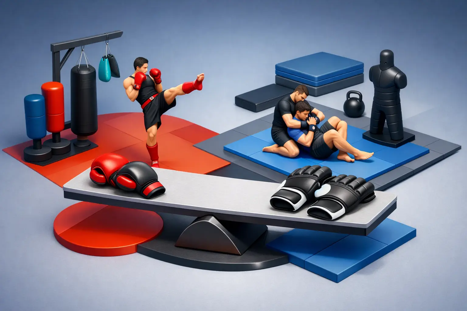 How to Balance Striking and Grappling Training