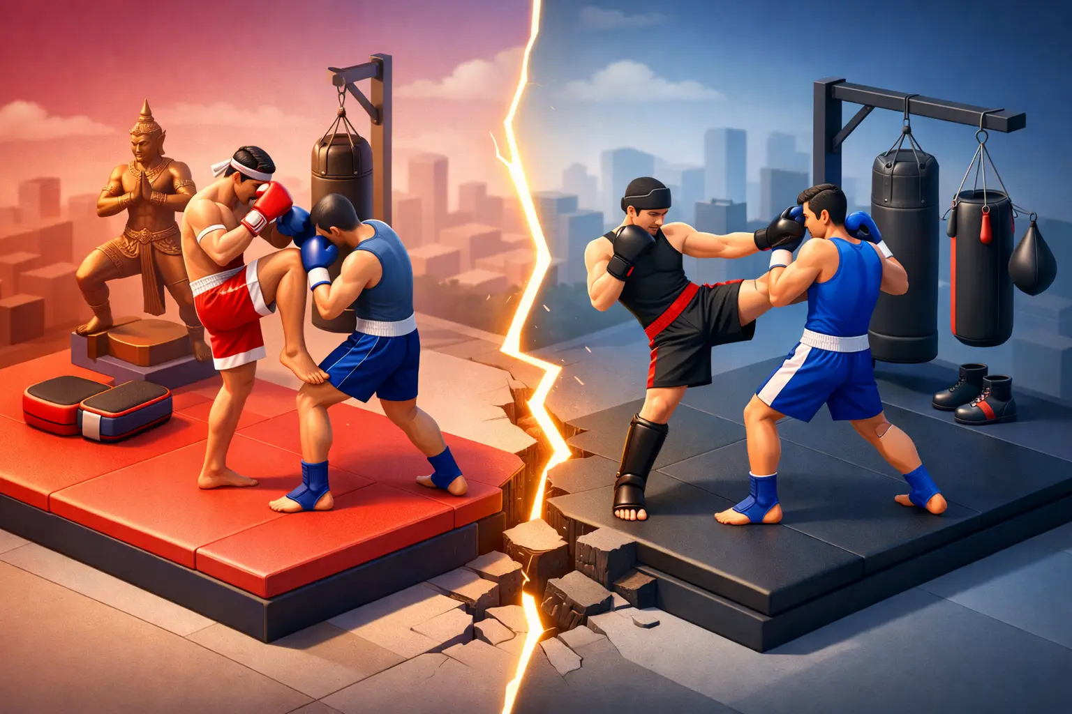 Muay Thai Versus Kickboxing for Self Defense