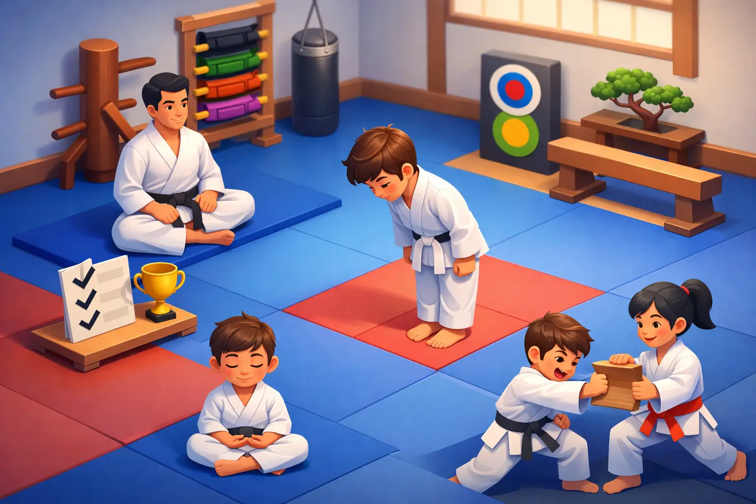 A Kids Martial Arts Discipline Improvement Example