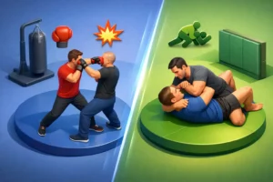Striking Versus Grappling for Self-Defense